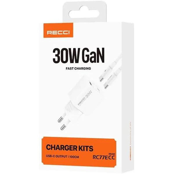 Recci 30W GaN Fast Charger with Dual Port