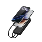 Recci Power Bank 10000mAh 22.5W with Built-In Cables Fast Charging