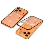 Metal Bumper Frame Frosted PC Back Cover Case for iPhone 17 Pro Max