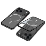 Metal Bumper Frame Frosted PC Back Cover Case for iPhone 17 Pro Max
