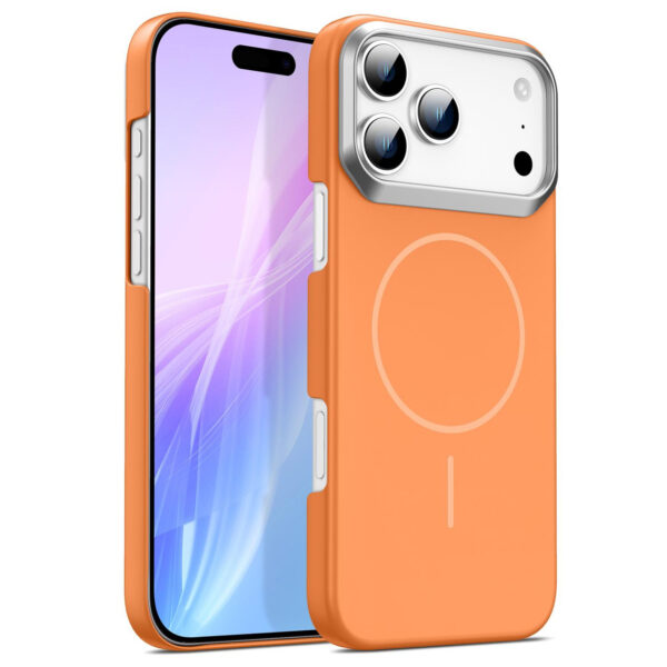 Gold Armor PC Thin Circle MagSafe Shockproof Phone Case