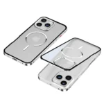 Metal Bumper Frame Frosted PC Back Cover Case for iPhone