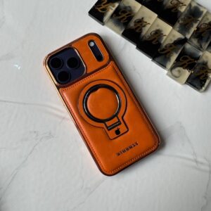 RUIMEIBI New Plating PU Leather Magnetic Phone Case