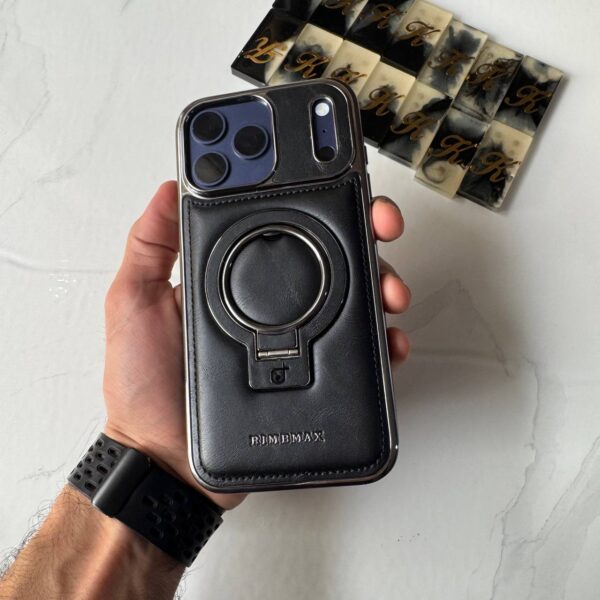 RUIMEIBI New Plating PU Leather Magnetic Phone Case