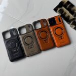 RUIMEIBI New Plating PU Leather Magnetic Phone Case