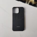 BIGC Leather-Style Case in a Modern Dual-Shade Design