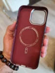 Carbon Fiber Texture Magsafe Phone Case For iPhone
