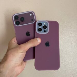 Premium Silicone Iphone Case With Apple Logo