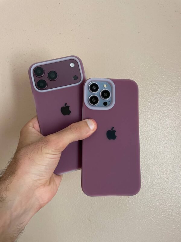 Premium Silicone Iphone Case With Apple Logo