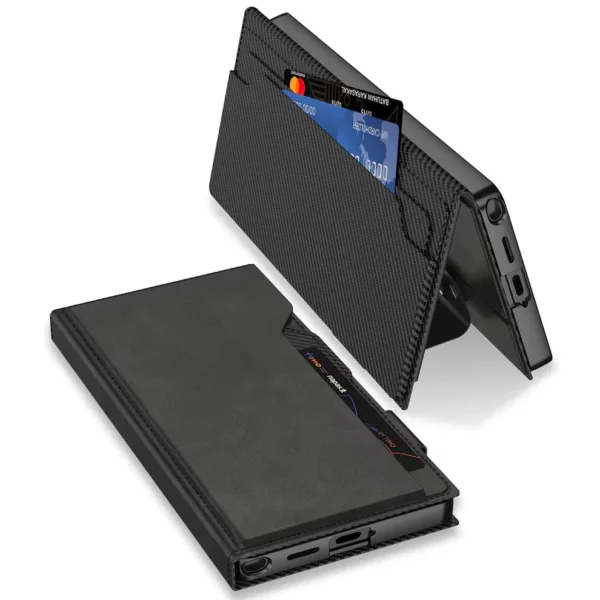 New Flip Card Holder Wallet Leather Case for Samsung