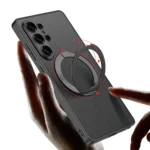 GKK 360° Rotatable Ring Stand Leather Case For Samsung 26 Ultra
