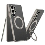 GKK 360° Rotatable Ring Stand Leather Case For Samsung 26 Ultra