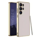 GKK Electroplating PU Leather TPU Phone Back Cover For Samsung