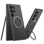 GKK 360° Rotatable Ring Stand Leather Case For Samsung