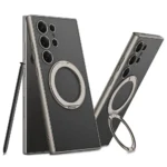 GKK 360° Rotatable Ring Stand Leather Case For Samsung