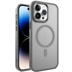 Matte Skin Metal Camera Lens MagSafe Case