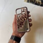 Luxury Hollow Out Plating Cases Shockproof Aesthetic Mirror Phone Case