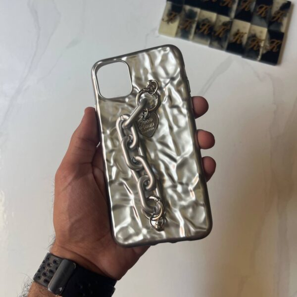 Luxury Cover with metal bracelet Chain hand