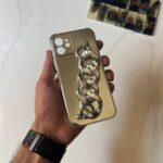 Luxury Electroplated Silicone Wrist Chain Back Case