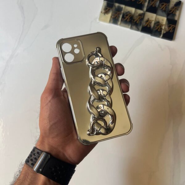 Luxury Electroplated Silicone Wrist Chain Back Case
