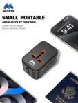 Majentik Universal Travel Adapter with Fast Charging Ports