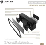 Lenyes Bluetooth 5.3 20W IPX6 Portable Speaker S107