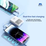 Majentik Power Bank MJ-28 10000 mAh with Wireless Charging & Digital Display