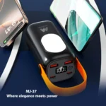Majentik 20000mAh Power Bank with 22.5W PD Fast Charging & Built-in Cables