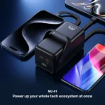 Majentik 60000mAh Power Bank with 22.5W PD Fast Charging & Built-in Cables