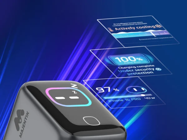 Majentik 45W Smart Charger with Intelligent Display