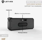 Lenyes Bluetooth 5.3 20W IPX6 Portable Speaker S107