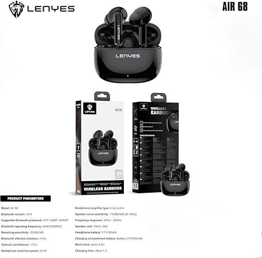 LENYES TWS Earbuds Air 68