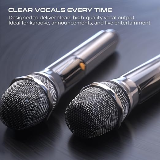 Lenyes 150W Bluetooth Party Speaker with Dual Wireless Microphones S861