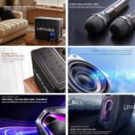 Lenyes 150W Bluetooth Party Speaker with Dual Wireless Microphones S861