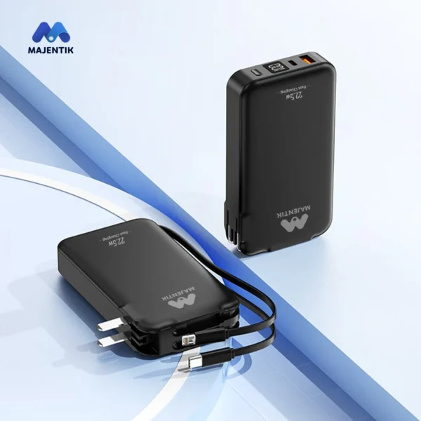 Majentik Power Bank MJ-31 10000mAh with Built-in Cables