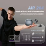 Lenyes Bluetooth 6.0 App Control Noise Reduction Earbuds Air204