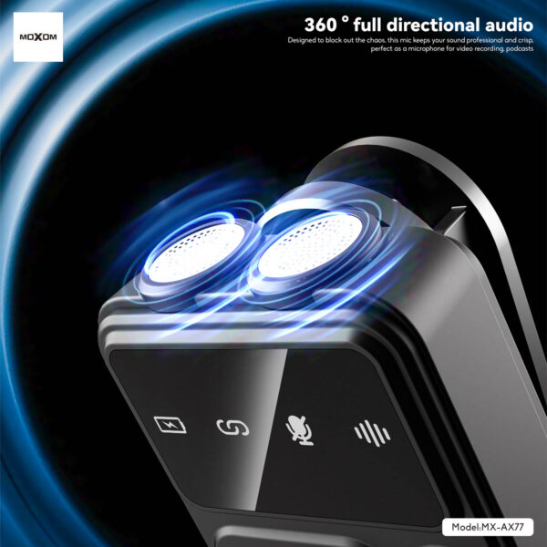 MOXOM MX-AX77 Dual Wireless Microphone