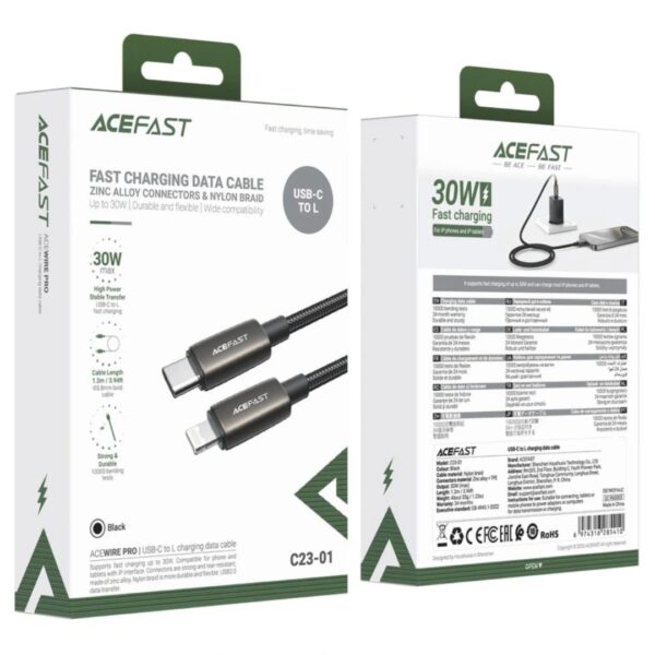 ACEFAST C23-01 USB-C TO LIGHTNING CHARGING DATA CABLE