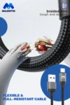 Majentik CL-021 USB TO Type-C Braided Charging & Data Cable