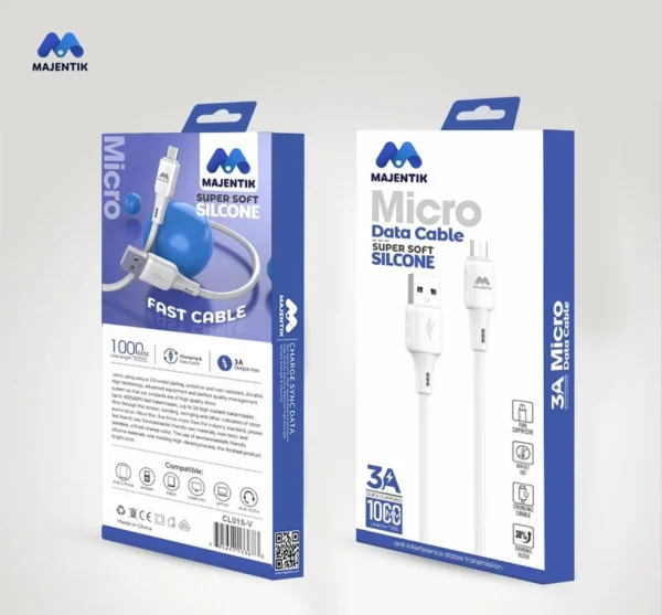 Majentik CL015-V Micro USB Charging & Data Cable