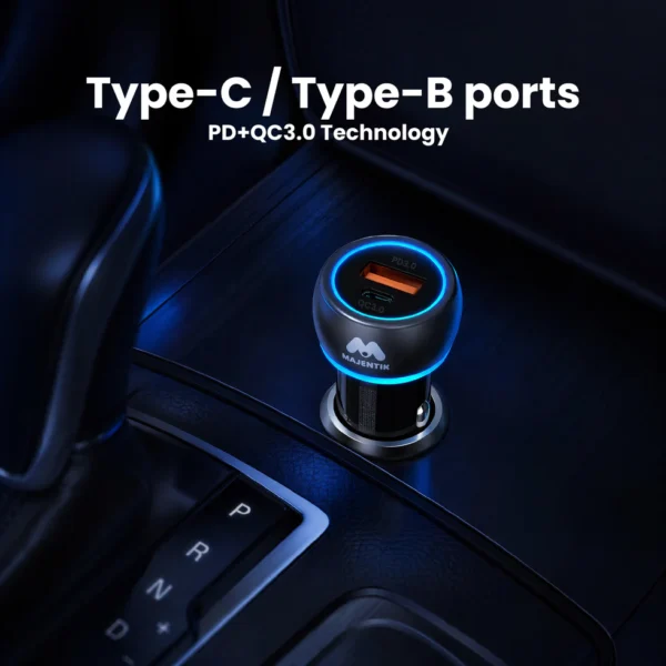 Majentik 60W High-Power Fast Car Charger