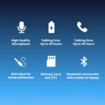 Majentik Foldable Wireless Headphones with Powerful Stereo Sound