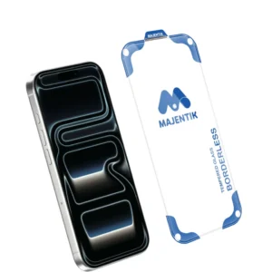 MAJENTIK Borderless Tempered Glass Screen Protector with Full Coverage