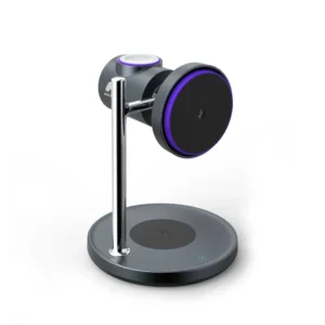 Majentik 3-in-1 Wireless Charging Stand 25W with Smart Cooling System