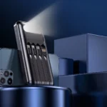 Majentik 10000mAh Power Bank with 4 Built-in Cables & Fast Charging