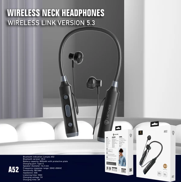 LENYES A52 Sport Wireless Earphones