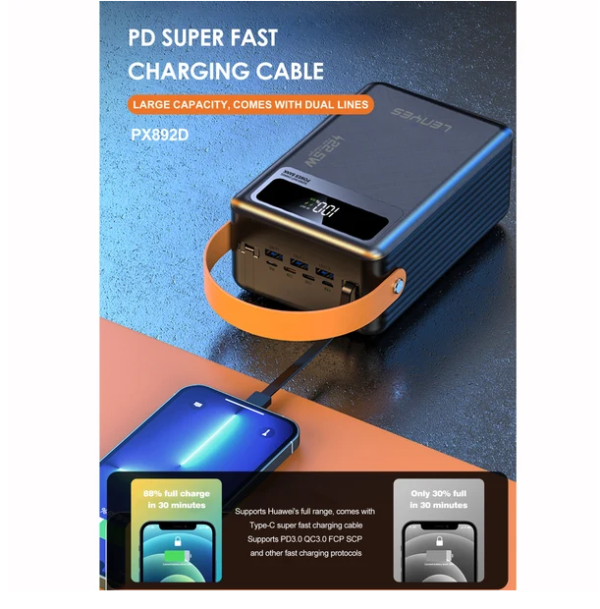 Lenyes 22.5W 80000mAh Fast Charging Power Bank PX892D