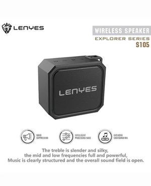 Lenyes Bluetooth 5.3 IPX6 Compact Portable Speaker S105