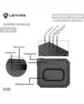 Lenyes Bluetooth 5.3 IPX6 Compact Portable Speaker S105