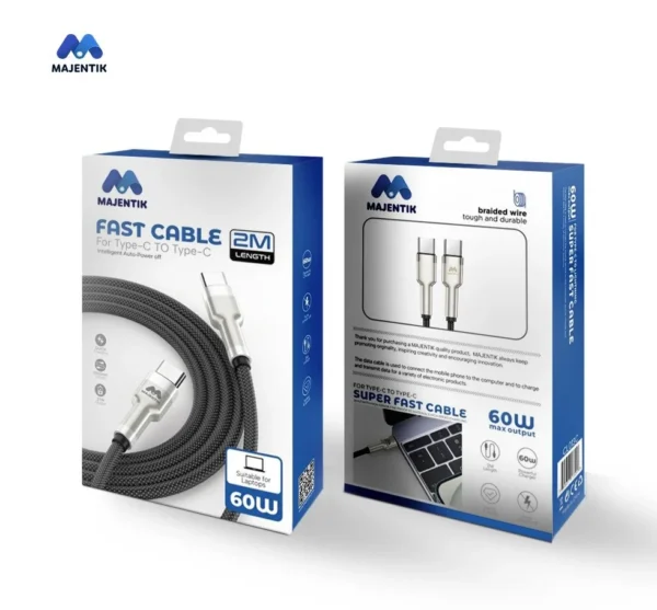 Majentik CL013-C USB-C to USB-C Cable – 2 Meter